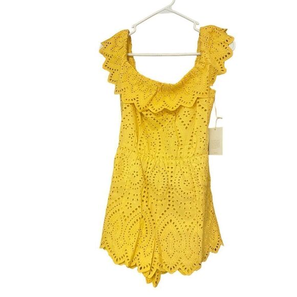 Tularosa Jordina Romper in Cardinal Yellow Size Small‎ NWT (READ) 4-4 - Picture 2 of 8